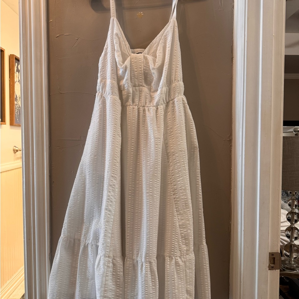 Torrid White Strappy Maxi Dress